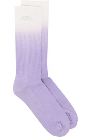 Autry Bielizna, unisex, Wielobarwność, M, Bawełna, Prążkowane Skarpety z Logo i Efektem Sprania