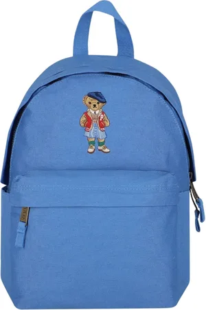 Ralph Lauren Torebki, unisex, Niebieski, ONE SIZE, Bawełna, Płócienny plecak Polo Bear
