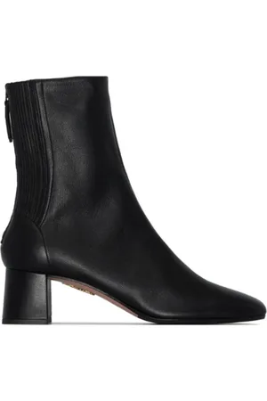Aquazzura Buty, Kobieta, Czarny, 39 EU, Skóra, Botki Saint Honoré