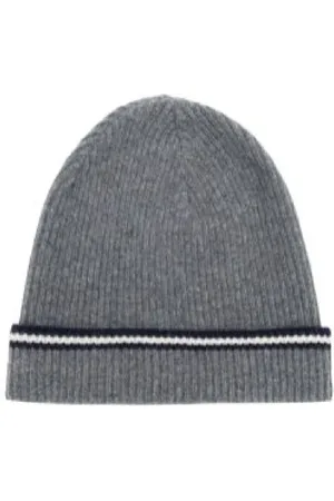 Bally Akcesoria, Mężczyzna, Szary, ONE SIZE, Wełna, Casualowa Szara Wełniana Czapka