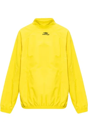 Balenciaga Bluzy, Mężczyzna, Żółty, M, Len, Kurtka Track