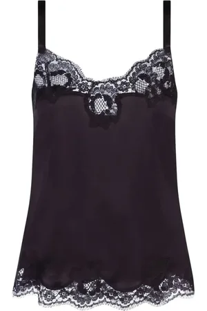 Dolce & Gabbana Koszulki, Kobieta, Czarny, M, Stylowy TOP dla miłośników mody