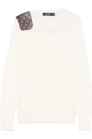 Ralph Lauren Swetry, Kobieta, Beżowy, M, Bawełna, Shavonne Long Sleeve Pullover