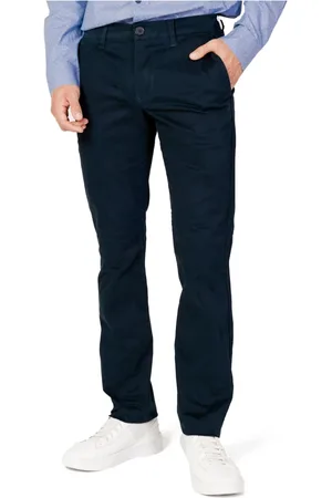 Armani Exchange Spodnie, Mężczyzna, Niebieski, W40, Bawełna, Niebieskie chinosy