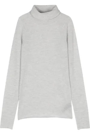 haikure Swetry, Kobieta, Szary, L, Len, T0535 Perla Ruth Turtleneck
