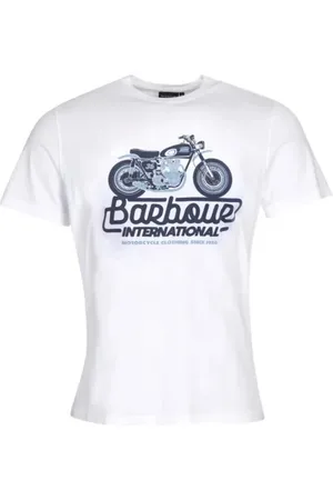 Barbour Koszulki, Mężczyzna, Biały, M, Bawełna, Modern Reflex T-Shirt