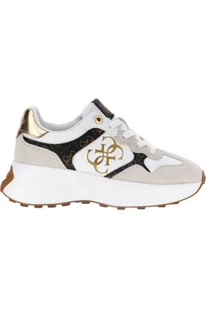 Guess Buty, Kobieta, Biały, 37 EU, Białe Casualowe Sneakersy