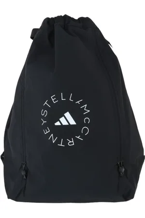 adidas Torebki, Kobieta, Czarny, ONE SIZE, Nylon, Plecak ze sznurkiem Adidas by Stella Mc Cartney z logo nadrukowanym na nylonie
