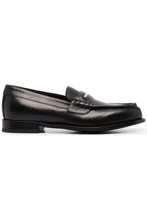 Giuseppe Zanotti Buty, Mężczyzna, Czarny, 41 EU, Skóra, Skórzane mokasyny Euro