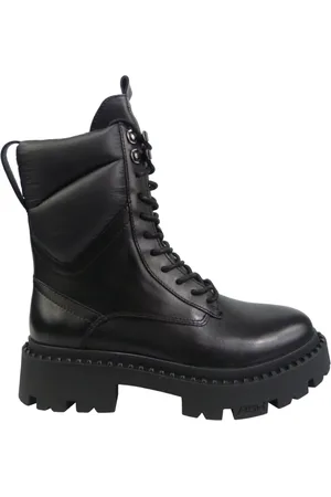 Ash Buty, Kobieta, Czarny, 36 EU, Skóra, Czarne sznurowane botki