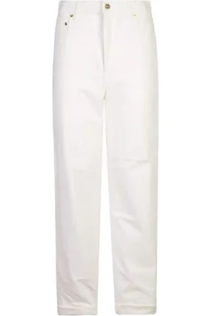 Golden Goose Jeansy, Kobieta, Biały, W30, Denim, Stylowe Jeansyy Denimowe