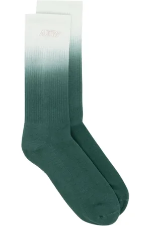 Autry Bielizna, unisex, Wielobarwność, M, Bawełna, Prążkowane skarpety z haftowanym logo