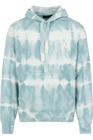 AMIRI Bluzy, Mężczyzna, Niebieski, S, Kaszmir, Bluza z Tie Dye