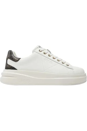 Guess Buty, Kobieta, Biały, 40 EU, Skóra, Białe Sneakersy