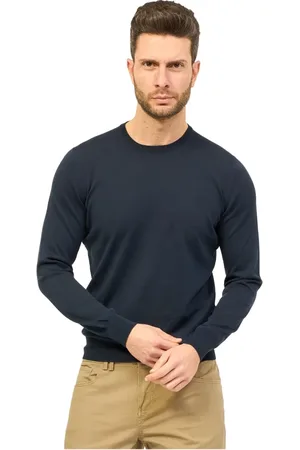 Gran Sasso Bluzy, Mężczyzna, Niebieski, S, Bawełna, Bluza dresowa
