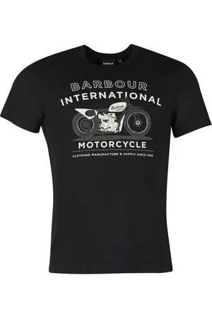 Barbour Koszulki, Mężczyzna, Czarny, L, Bawełna, Alter T-Shirt