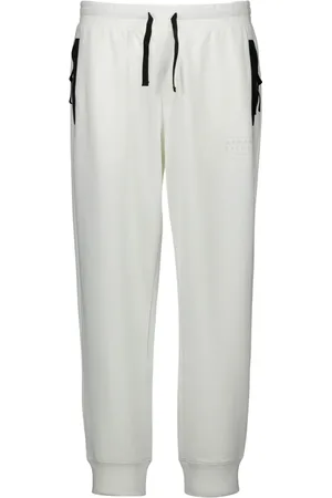 Armani Exchange Spodnie, Mężczyzna, Biały, M, Bawełna, Spodnie dresowe