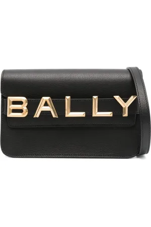 Bally Torebki, Kobieta, Czarny, ONE SIZE, Skóra, Skórzana listonoszka z logo