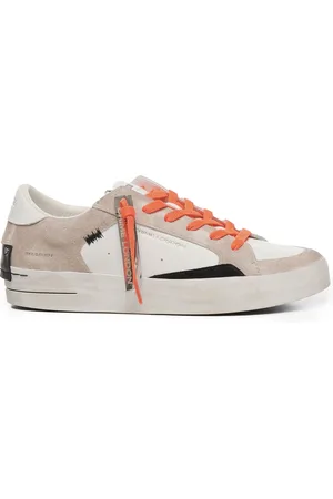 Crime london Buty, Mężczyzna, Wielobarwność, 44 EU, Zamsz, Pustynne Zamszowe Sneakersy z Fluorescencyjnymi Akcentami