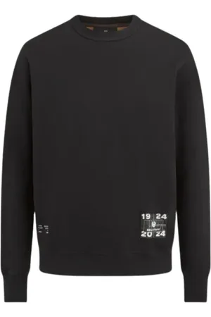 Belstaff Bluzy, Mężczyzna, Czarny, M, Bawełna, Bluza Centenary Applique