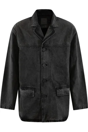 Givenchy Kurtki, Mężczyzna, Szary, L, Bawełna, Kurtka jeansowa