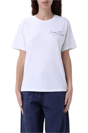 Emporio Armani Koszulki, Kobieta, Biały, XL, Białe T-shirty i Pola