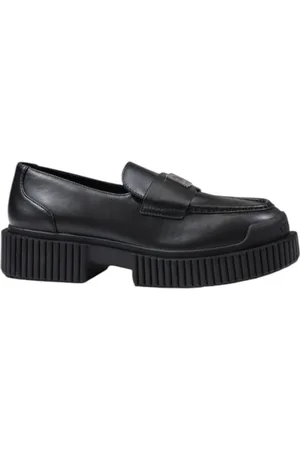 Armani Exchange Buty, Kobieta, Czarny, 38 EU, Skóra, Mocasyn ze skóry naturalnej, kolor czarny
