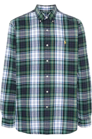 Ralph Lauren Koszule, Mężczyzna, Wielobarwność, S, Bawełna, Koszula w kratę