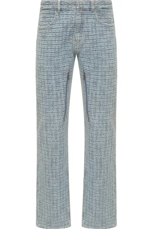 Givenchy Jeansy, Mężczyzna, Niebieski, W32, Bawełna, Proste dżinsowe spodnie