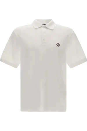 HERNO Koszulki, Mężczyzna, Biały, XL, Polo z bawełny z haftowanym logo