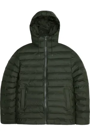 Rains Kurtki, unisex, Zielony, S, Poliester, Kurtka Puffer