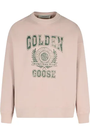 Golden Goose Bluzy, Mężczyzna, Różowy, M, Bawełna, Stylowy sweter z długimi rękawami