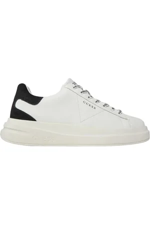 Guess Buty, Mężczyzna, Biały, 44 EU, Skóra, Białe Casualowe Sneakersy