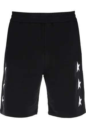 Golden Goose Szorty, Mężczyzna, Czarny, S, Bawełna, Diego Star Short Sweatpants