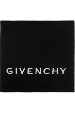 Givenchy Akcesoria, Kobieta, Czarny, ONE SIZE, Wełna, Szal z logo