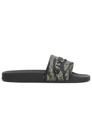 Givenchy Buty, Mężczyzna, Czarny, 43 EU, Klapki Flat Slide