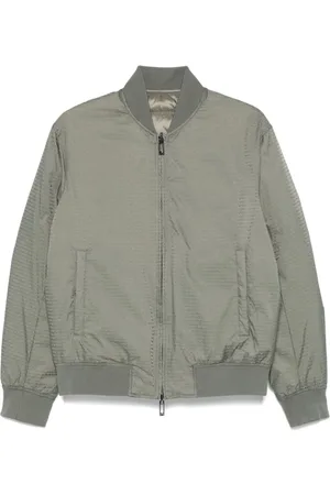Emporio Armani Kurtki, Mężczyzna, Zielony, 3XL, Zielony Płaszcz Ivy Zamek Długie Rękawy