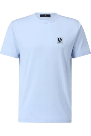 Belstaff Koszulki, Mężczyzna, Niebieski, M, Bawełna, Koszulka T-Shirt z Logo