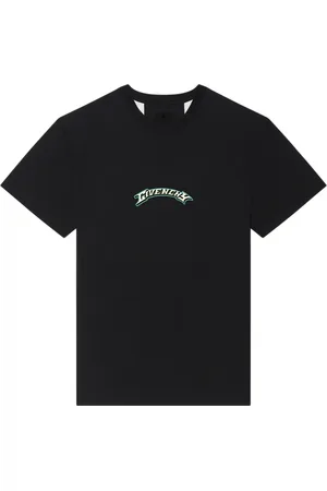 Givenchy Koszulki, Mężczyzna, Czarny, S, Bawełna, T-shirt z okrągłym dekoltem i charakterystycznym nadrukiem