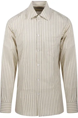 Golden Goose Koszule, Mężczyzna, Beżowy, L, Bawełna, Regular Journey Shirt