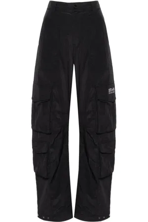 Golden Goose Spodnie, Kobieta, Czarny, S, Spodnie Cargo
