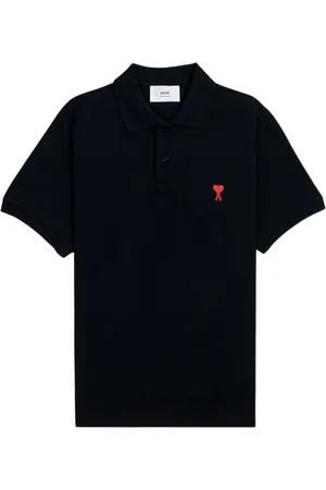 Ami Koszulki, Mężczyzna, Czarny, L, Bawełna, Koszulka Polo