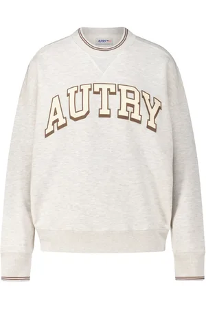 Autry Bluzy, Kobieta, Szary, S, Bawełna, Bluza Crewneck z Logo