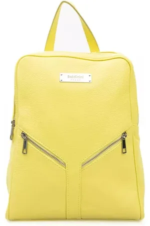 BALDININI Torebki, unisex, Żółty, ONE SIZE, Skóra, Żółty plecak skórzany Sunshine