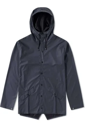 Rains Kurtki, Mężczyzna, Niebieski, S, Poliester, Współczesna kurtka unisex wodoodporna