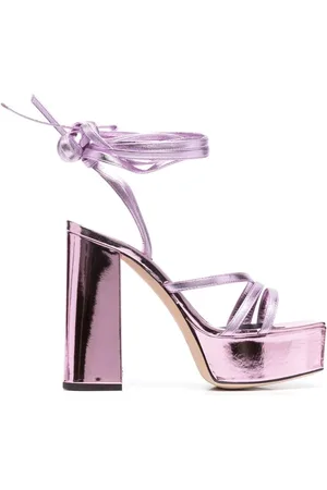 Giuseppe Zanotti Buty, Kobieta, Różowy, 38 EU, Skóra, Metaliczne Sandały na Platformie