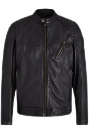 Belstaff Kurtki, Mężczyzna, Czarny, M, Skóra, Kurtka V Racer
