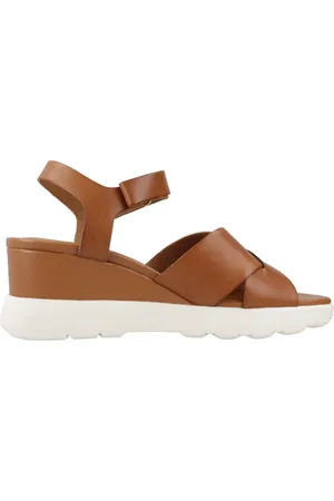 Geox Buty, Kobieta, brązowy, 37 EU, Sandały na koturnie Spherica