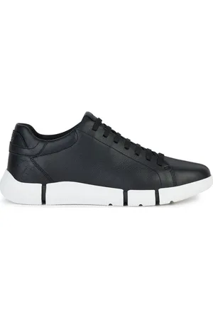 Geox Buty, Mężczyzna, Czarny, 42 EU, Skóra, Sneakersy Adacter