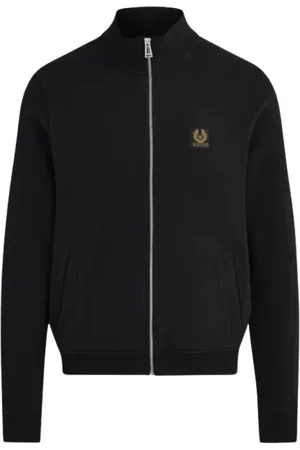 Belstaff Bluzy, Mężczyzna, Czarny, M, Bawełna, Bluza rozpinana na zamek